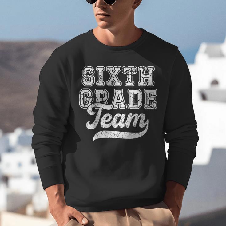 Kids Teacher Sixth Grade Retro Back To School Team 6th Grade Unisex Sweatshirt, funny gift Kids Teacher Sixth Grade Retro Back To School Team 6th Grade Unisex Sweatshirt, funny gift