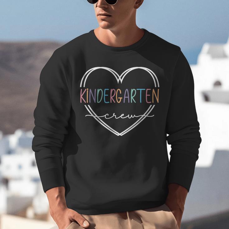 Kindergarten Crew Kinder Crew Teacher Squad Team Preschool Unisex Sweatshirt, funny gift