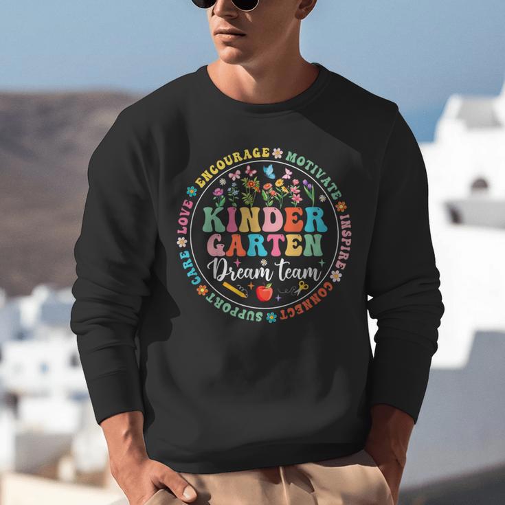 Kindergarten Dream Team Back To School Teacher Flower For Men Women Girls Kids Unisex Sweatshirt, funny gift