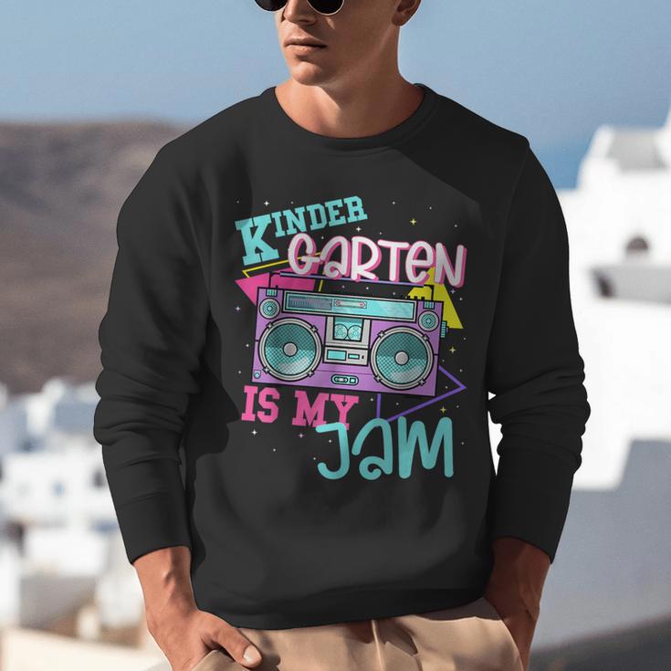 Kindergarten Is My Jam Cute Teacher Shirt 80's 90's Styl Unisex Sweatshirt, funny gift Kindergarten Is My Jam Cute Teacher Shirt 80's 90's Styl Unisex Sweatshirt, funny gift