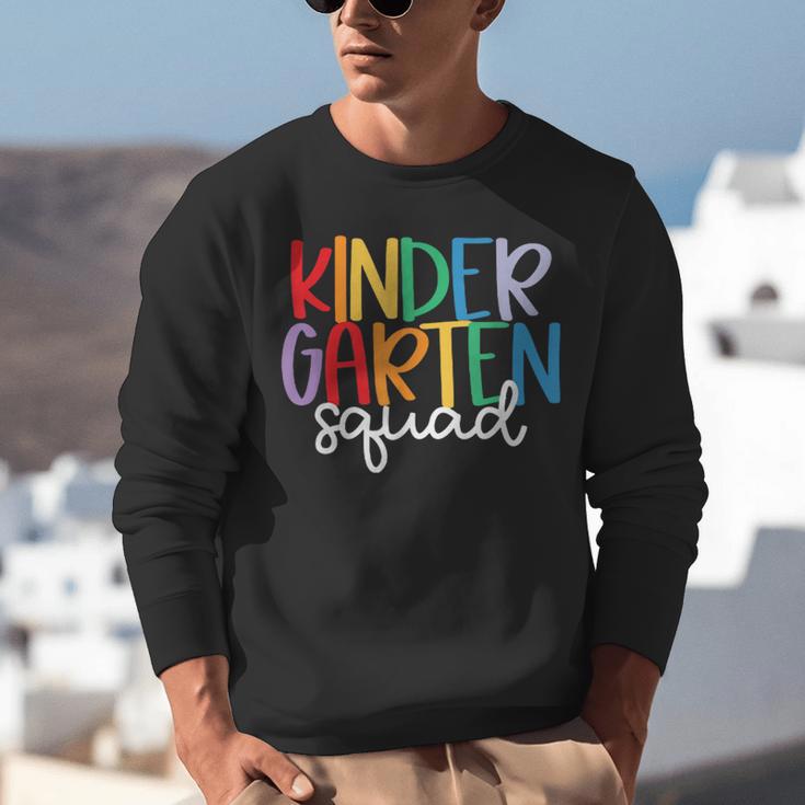 Kindergarten Squad Team Crew Teacher Back To School Unisex Sweatshirt, funny gift Kindergarten Squad Team Crew Teacher Back To School Unisex Sweatshirt, funny gift