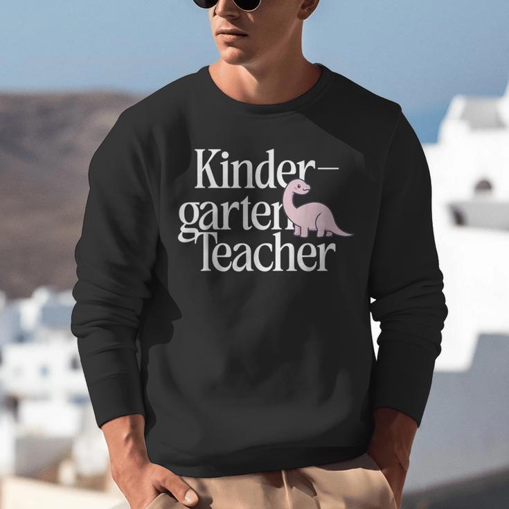 Kindergarten Teacher Dinosaur Back To School Unisex Sweatshirt, funny gift