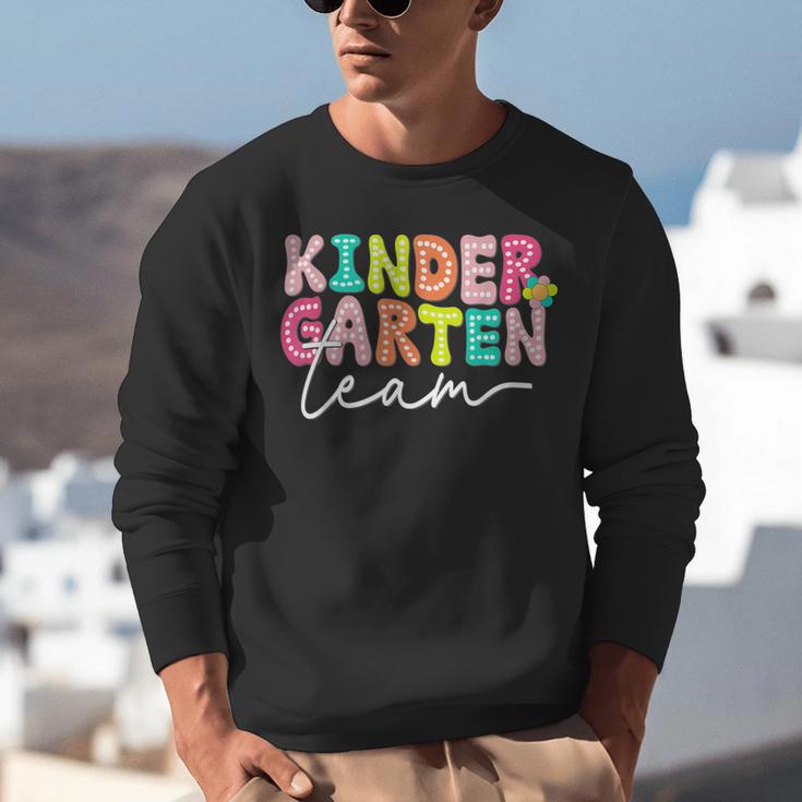 Kindergarten Team Teacher Back To School Kindergarten Squad Unisex Sweatshirt, funny gift Kindergarten Team Teacher Back To School Kindergarten Squad Unisex Sweatshirt, funny gift