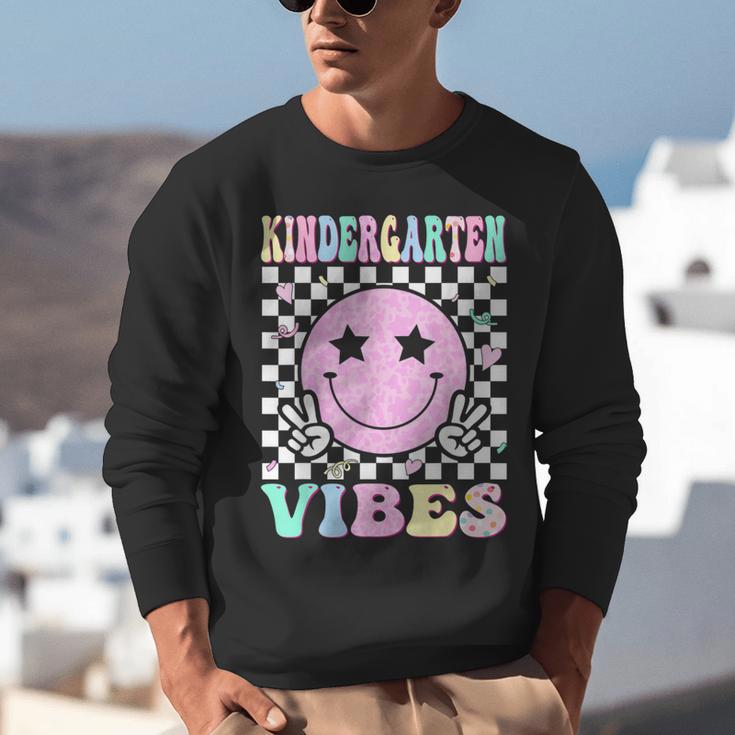 Kindergarten Vibes First Day Of School Kindergarten Teacher Unisex Sweatshirt, funny gift Kindergarten Vibes First Day Of School Kindergarten Teacher Unisex Sweatshirt, funny gift