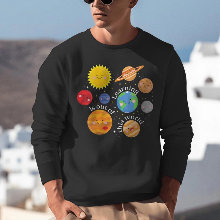Learning Is Out Of This World Science Teacher Planets Unisex Sweatshirt, Science Teacher Sweatshirts, funny gift Learning Is Out Of This World Science Teacher Planets Unisex Sweatshirt, Science Teacher Sweatshirts, funny gift