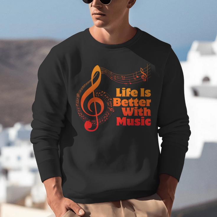 Life Is Better With Music Theory Musician Teacher Notes Clef Unisex Sweatshirt, funny gift Life Is Better With Music Theory Musician Teacher Notes Clef Unisex Sweatshirt, funny gift
