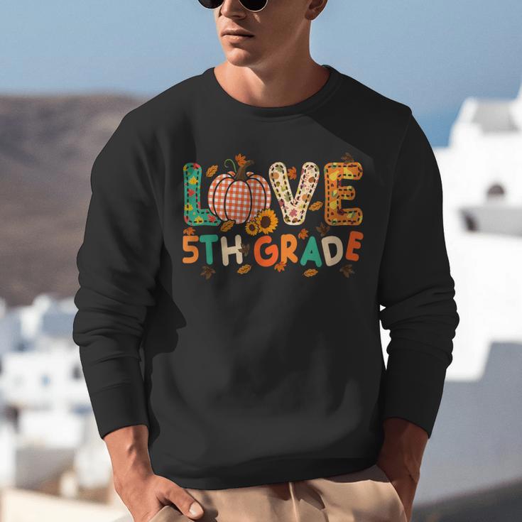 Love 5th Grade Thanksgiving Colorful Fall Leaves Teacher Unisex Sweatshirt, funny gift Love 5th Grade Thanksgiving Colorful Fall Leaves Teacher Unisex Sweatshirt, funny gift