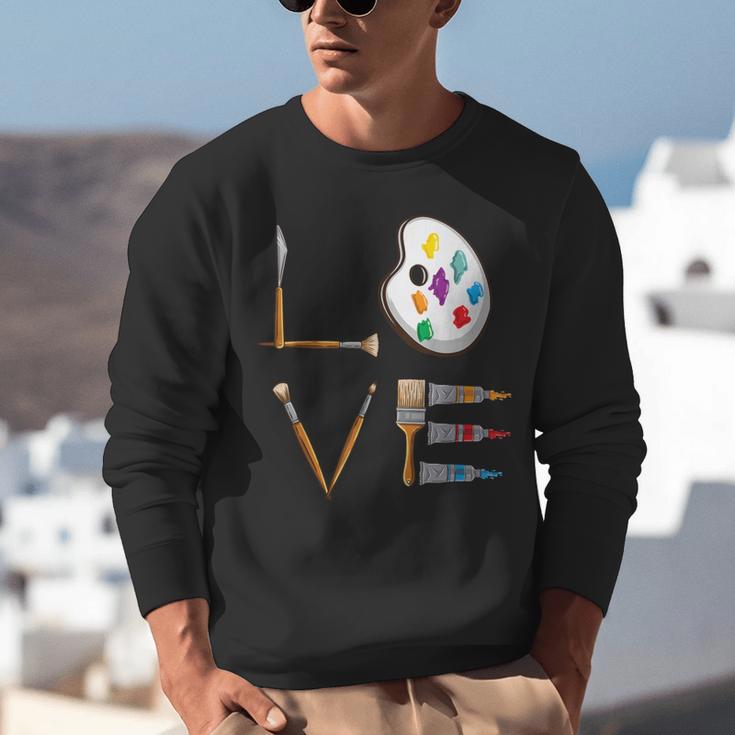 Love Art For Artist Art Teacher Unisex Sweatshirt, funny gift