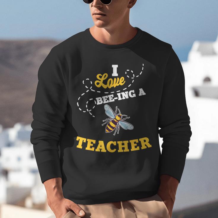 I Love Bee-Ing A Teacher Honey Bee Job Profession Unisex Sweatshirt, funny gift I Love Bee-Ing A Teacher Honey Bee Job Profession Unisex Sweatshirt, funny gift