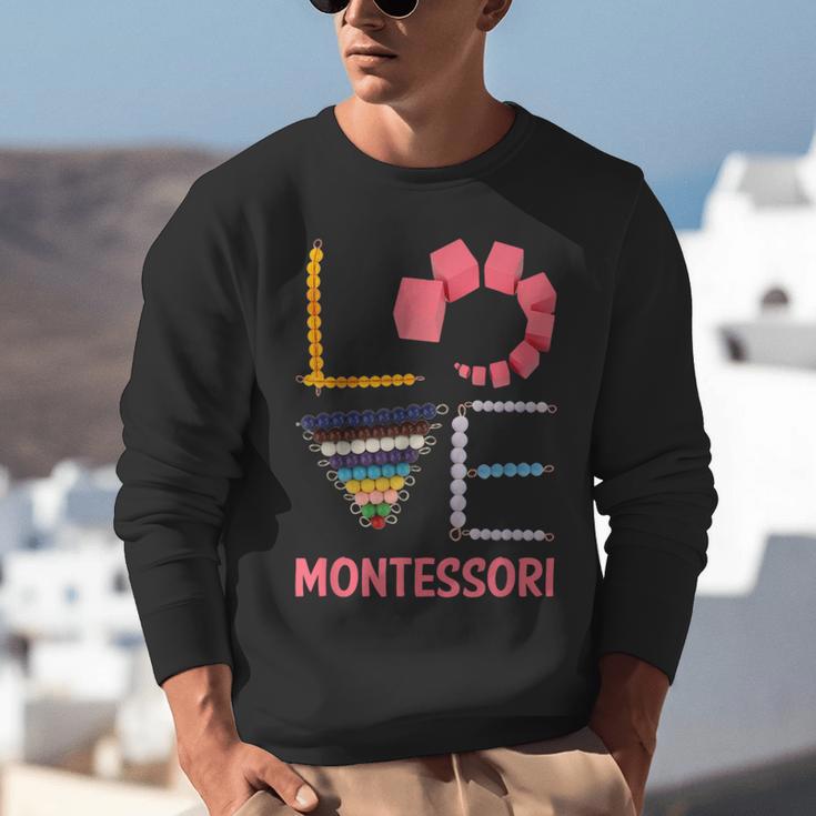 Love Montessori Education Math Teacher Unisex Sweatshirt, funny gift