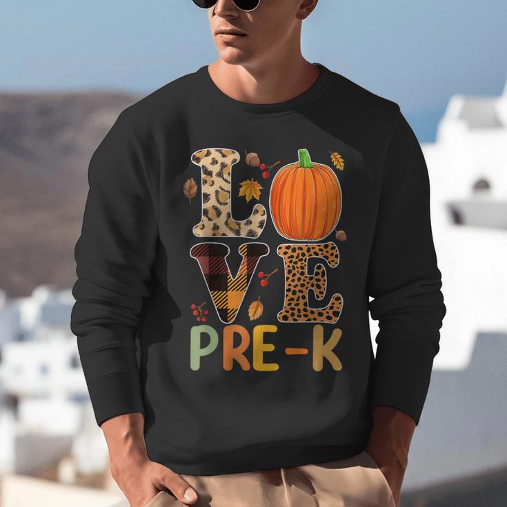 Love Pre-k Teacher Shirts Autumn Fall Pumpkin Fall Leopard Unisex Sweatshirt, funny gift Love Pre-k Teacher Shirts Autumn Fall Pumpkin Fall Leopard Unisex Sweatshirt, funny gift