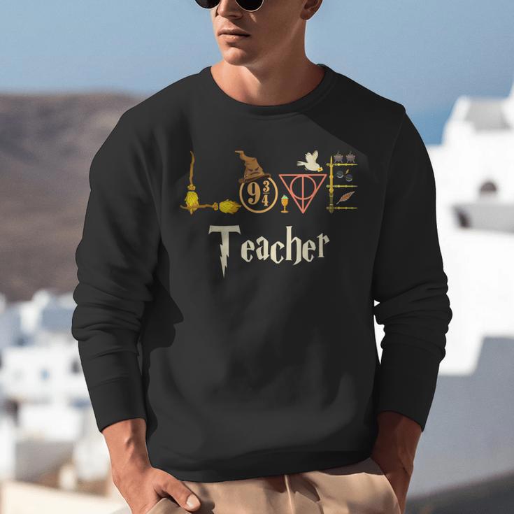 Love Teacher Wizards Back To School Halloween Unisex Sweatshirt, funny gift Love Teacher Wizards Back To School Halloween Unisex Sweatshirt, funny gift
