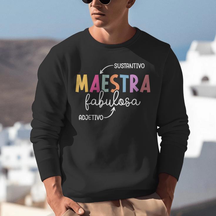 Maestra Fabulosa Maestra De EspañOl Spanish Teacher Unisex Sweatshirt, funny gift Maestra Fabulosa Maestra De EspañOl Spanish Teacher Unisex Sweatshirt, funny gift