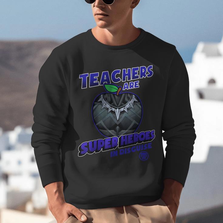Marvel Teachers Are Super Heroes In Disguise Panther Unisex Sweatshirt, funny gift