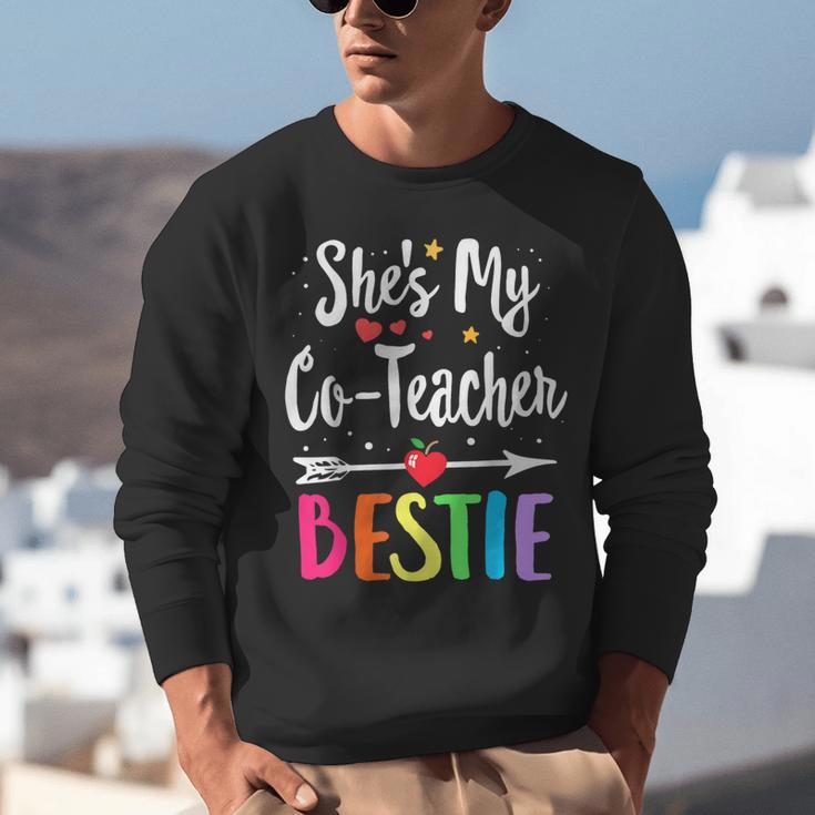 Matching Co-Teacher Best Friend She's My Bestie Work Team Unisex Sweatshirt, funny gift Matching Co-Teacher Best Friend She's My Bestie Work Team Unisex Sweatshirt, funny gift