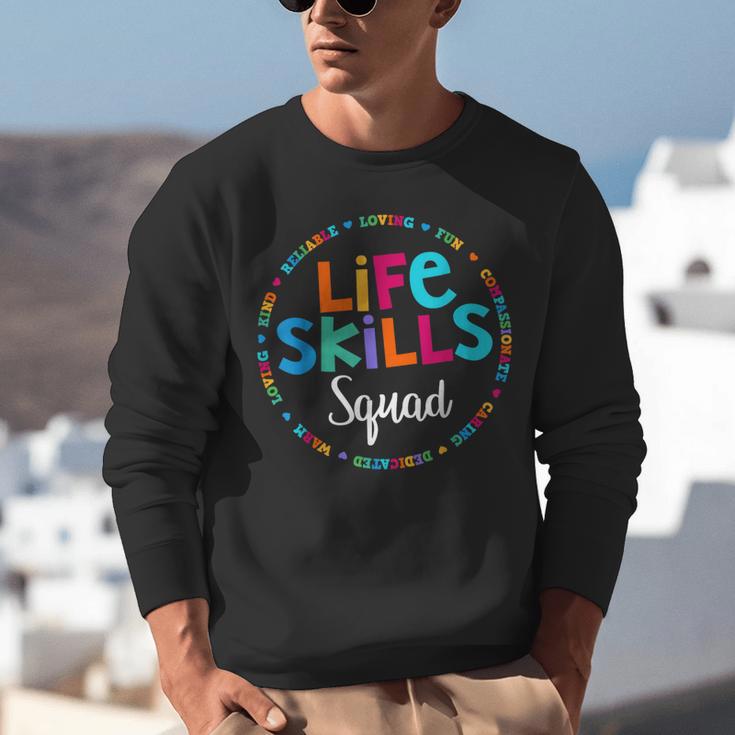 Matching Life Skills Squad Teacher Special Ed SPED Team Crew Unisex Sweatshirt, funny gift Matching Life Skills Squad Teacher Special Ed SPED Team Crew Unisex Sweatshirt, funny gift