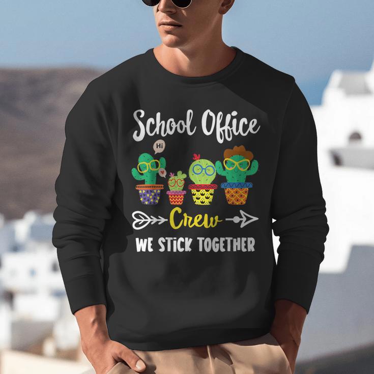 Matching Teacher Back To School School Office Crew Cactus Team School Office Squad Unisex Sweatshirt, funny gift Matching Teacher Back To School School Office Crew Cactus Team School Office Squad Unisex Sweatshirt, funny gift