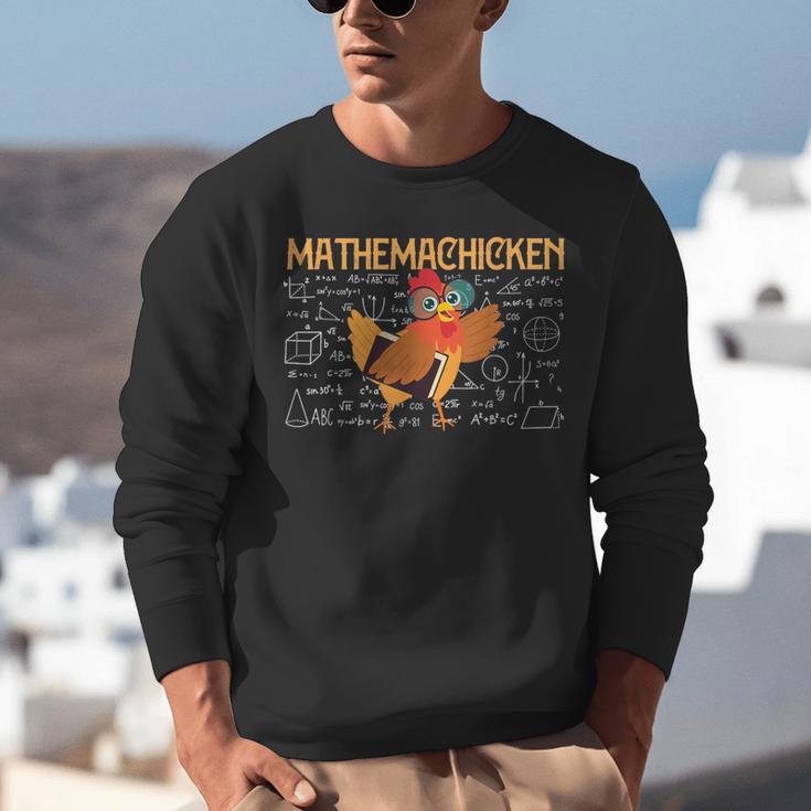Math Nerd The Mathemachicken a Math Teacher Unisex Sweatshirt, funny gift