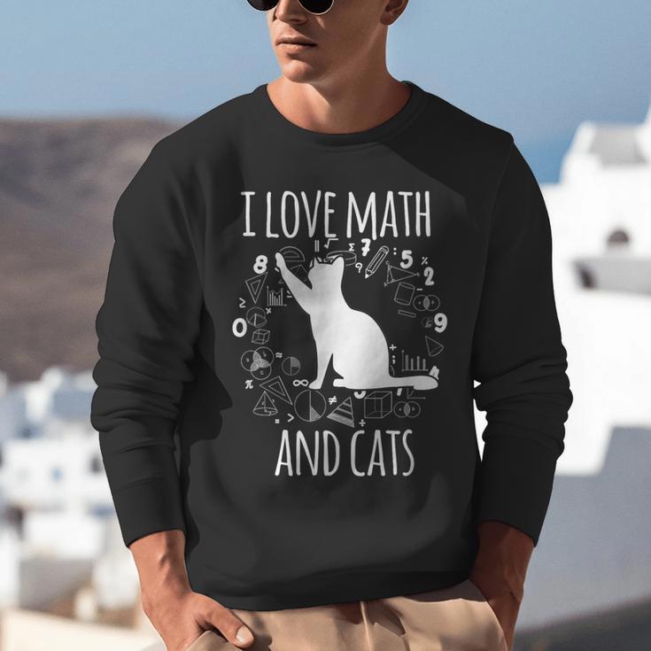 Math Nerd Math Teacher Cat Lover I Love Math And Cats Unisex Sweatshirt, funny gift Math Nerd Math Teacher Cat Lover I Love Math And Cats Unisex Sweatshirt, funny gift