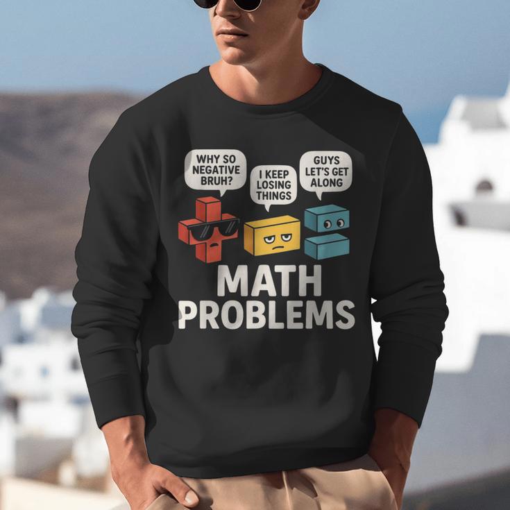 Math Problems Symbols Teacher Back To School Girl Boy Unisex Sweatshirt, funny gift Math Problems Symbols Teacher Back To School Girl Boy Unisex Sweatshirt, funny gift
