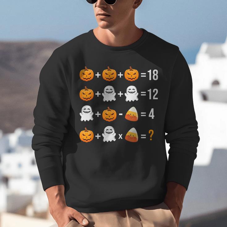 Math Teacher Halloween Equation Pumpkin Ghost Candy Corn Unisex Sweatshirt, funny gift Math Teacher Halloween Equation Pumpkin Ghost Candy Corn Unisex Sweatshirt, funny gift