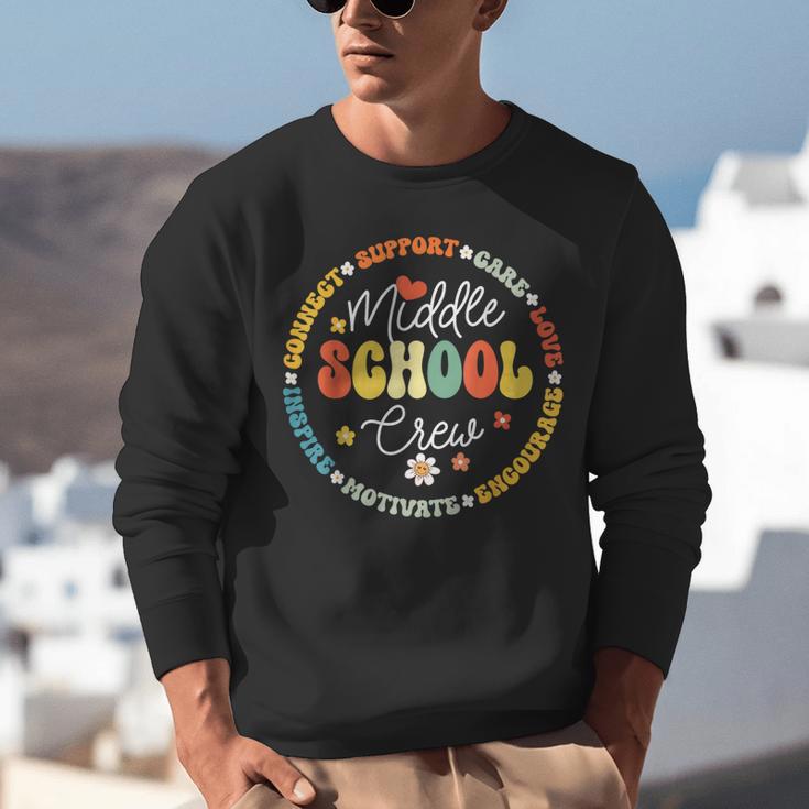 Middle School Crew Back To School For Teacher Unisex Sweatshirt, funny gift Middle School Crew Back To School For Teacher Unisex Sweatshirt, funny gift