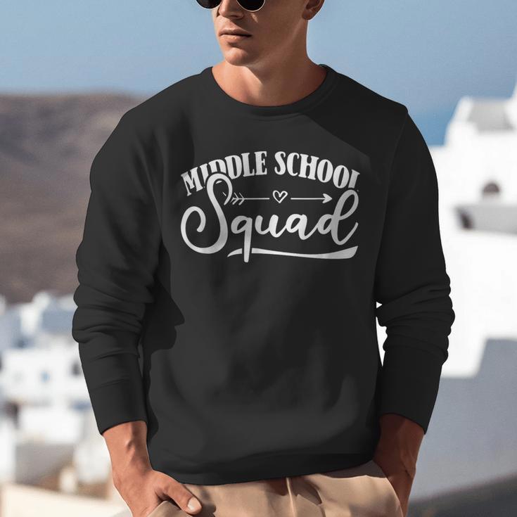 Middle School Squad Teacher Unisex Sweatshirt, funny gift Middle School Squad Teacher Unisex Sweatshirt, funny gift