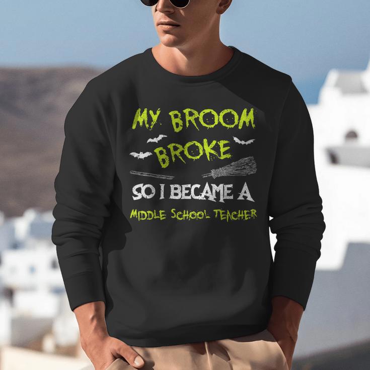 Middle School Teacher Halloween Costume Shirt Lazy Unisex Sweatshirt, funny gift Middle School Teacher Halloween Costume Shirt Lazy Unisex Sweatshirt, funny gift