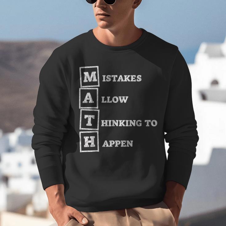 Mistakes Allow Thinking To Happen School Math Teacher Unisex Sweatshirt, funny gift Mistakes Allow Thinking To Happen School Math Teacher Unisex Sweatshirt, funny gift