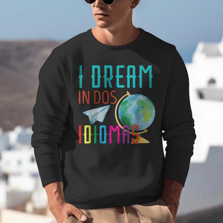 Multilingual Teacher In Dos Idiomas Linguist Language Unisex Sweatshirt, funny gift Multilingual Teacher In Dos Idiomas Linguist Language Unisex Sweatshirt, funny gift