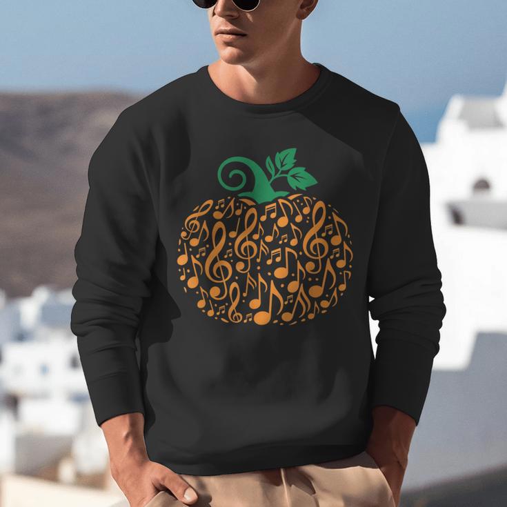 Music Notes Pumpkin Music Teacher Halloween Unisex Sweatshirt, funny gift Music Notes Pumpkin Music Teacher Halloween Unisex Sweatshirt, funny gift
