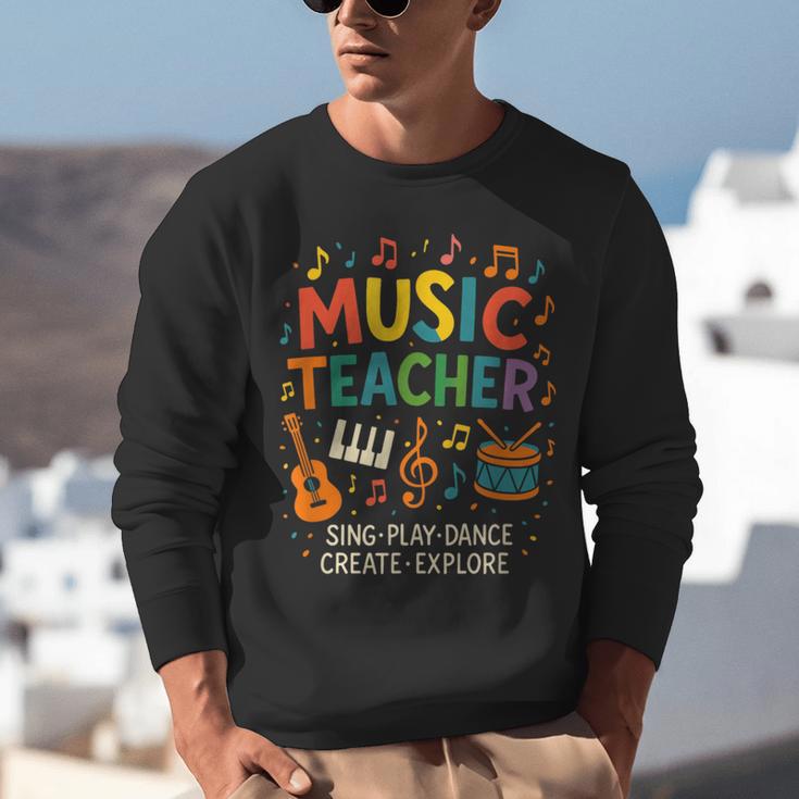 Music Teacher Music Sing Play Dance Choir Piano Unisex Sweatshirt, funny gift Music Teacher Music Sing Play Dance Choir Piano Unisex Sweatshirt, funny gift