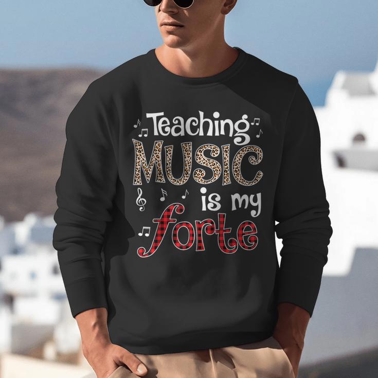 Music Teacher Teaching Music Is My Forte For Music Lovers Unisex Sweatshirt, funny gift Music Teacher Teaching Music Is My Forte For Music Lovers Unisex Sweatshirt, funny gift