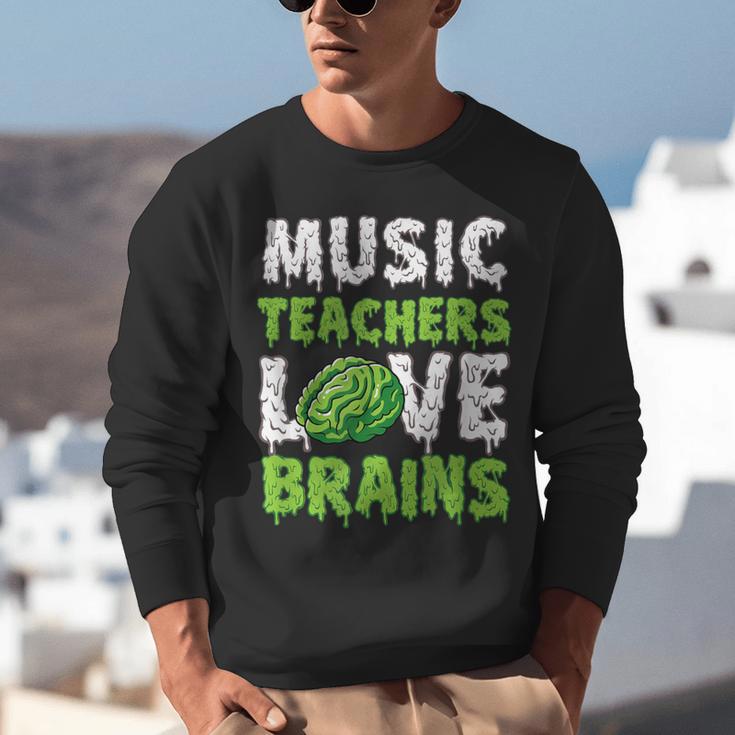 Music Teachers Love Brains Cute Teaching Halloween Unisex Sweatshirt, funny gift Music Teachers Love Brains Cute Teaching Halloween Unisex Sweatshirt, funny gift