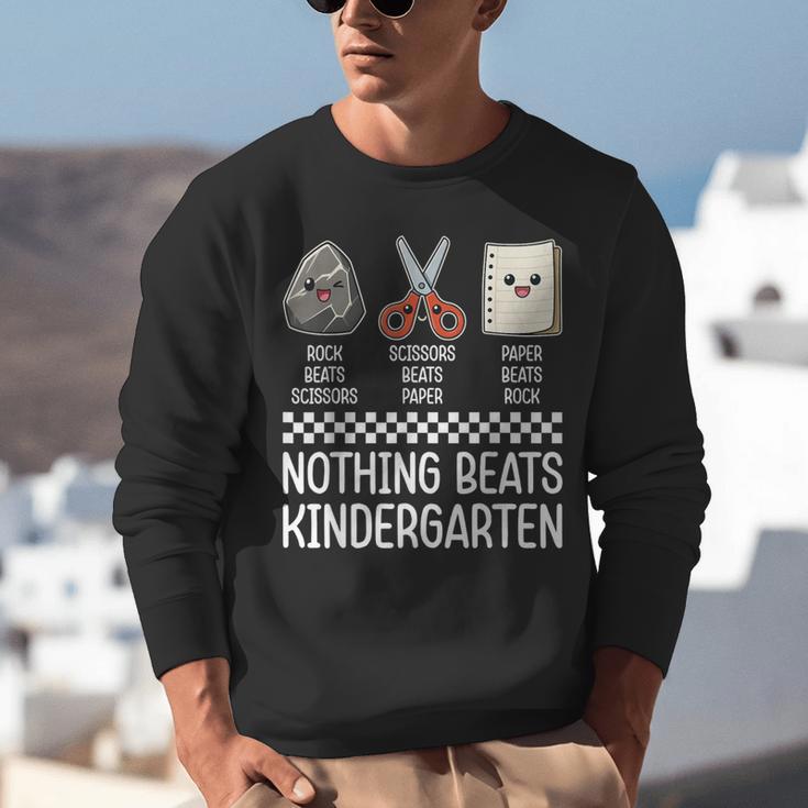 Nothing Beats Kindergarten Back To School Kids Teacher Unisex Sweatshirt, funny gift