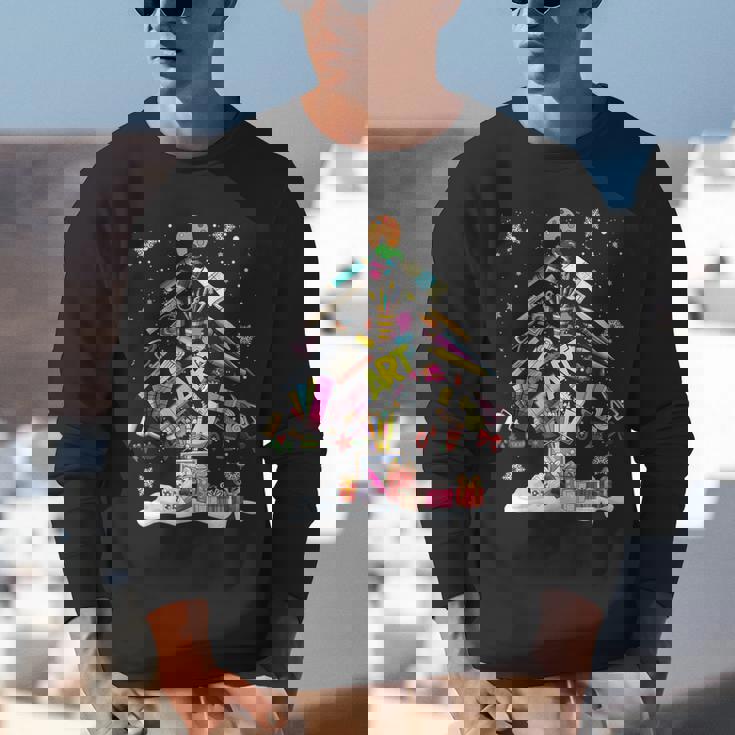 Paintbrush Christmas Tree Decor Xmas For Artist Art Teacher For Men Women Unisex Sweatshirt, funny gift