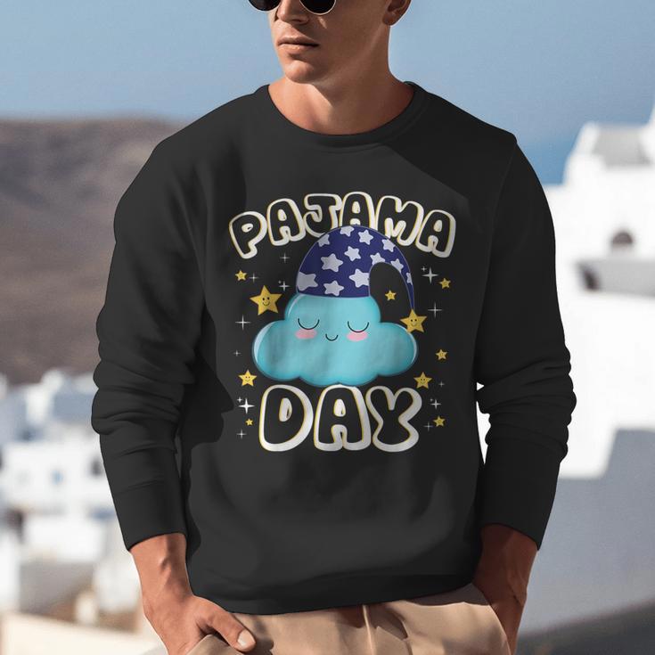 Pajama Day School Spirit Week Fun Cloud Teacher Student Unisex Sweatshirt, funny gift