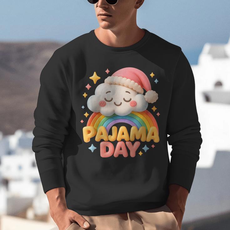 Pajama Day School Spirit Week Sleepy Cloud Teacher Student Unisex Sweatshirt, funny gift Pajama Day School Spirit Week Sleepy Cloud Teacher Student Unisex Sweatshirt, funny gift