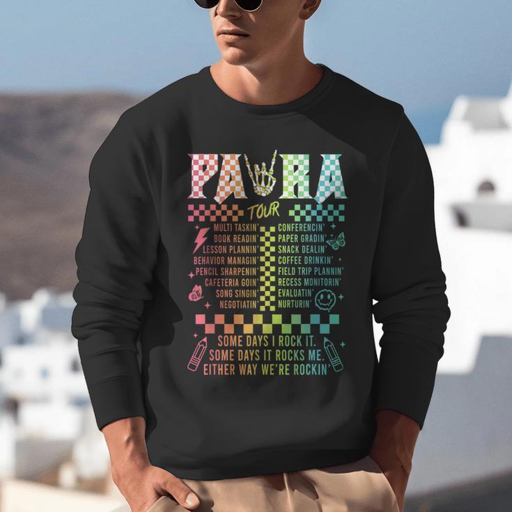 Para Tour Paraprofessional Squad Rock Teacher Back To School Unisex Sweatshirt, funny gift Para Tour Paraprofessional Squad Rock Teacher Back To School Unisex Sweatshirt, funny gift
