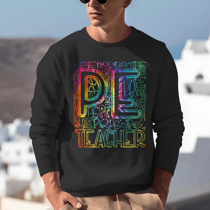PE Teacher Phys Ed Tie Dye Physical Education Appreciation Unisex Sweatshirt, Pe Teacher Sweatshirts, funny gift