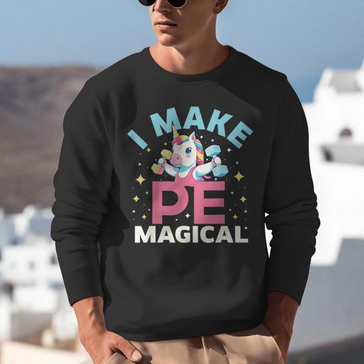 PE Teacher Unicorn I Make PE Magical Unisex Sweatshirt, Pe Teacher Sweatshirts, funny gift PE Teacher Unicorn I Make PE Magical Unisex Sweatshirt, Pe Teacher Sweatshirts, funny gift