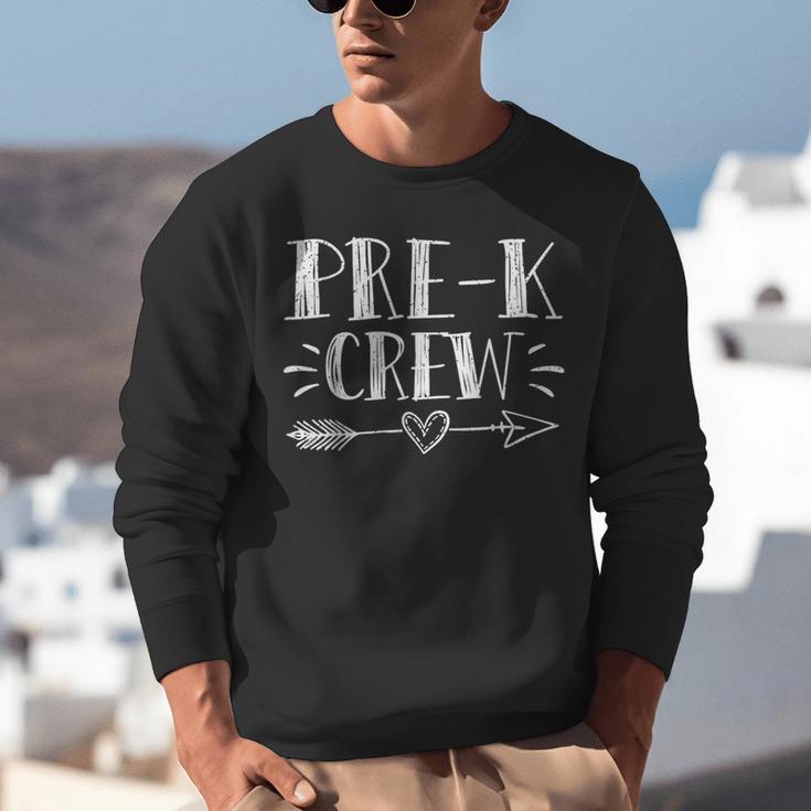 Pre-K Crew 1st Day Of School Pre-K Teacher Team Unisex Sweatshirt, funny gift Pre-K Crew 1st Day Of School Pre-K Teacher Team Unisex Sweatshirt, funny gift
