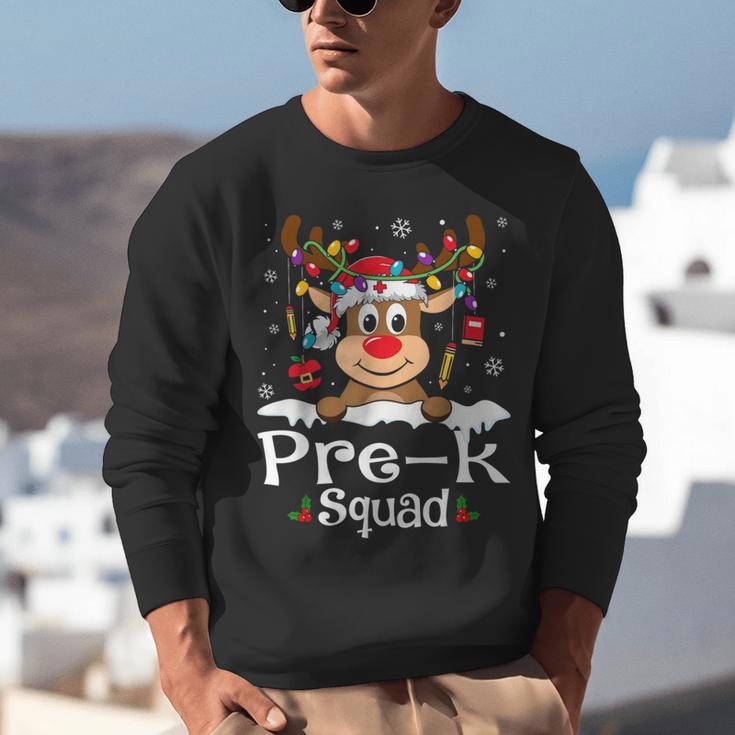 Pre-k Teacher Squad Reindeer Teacher Christmas Unisex Sweatshirt, funny gift