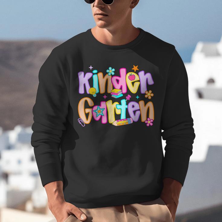 Preppy Kindergarten First Day Of School Teachers Girls Boys Unisex Sweatshirt, funny gift Preppy Kindergarten First Day Of School Teachers Girls Boys Unisex Sweatshirt, funny gift