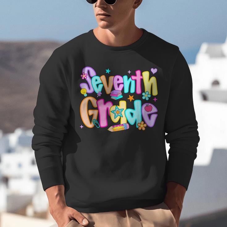 Preppy Seventh Grade Back To School 7th Grade Teachers Girls Unisex Sweatshirt, funny gift Preppy Seventh Grade Back To School 7th Grade Teachers Girls Unisex Sweatshirt, funny gift