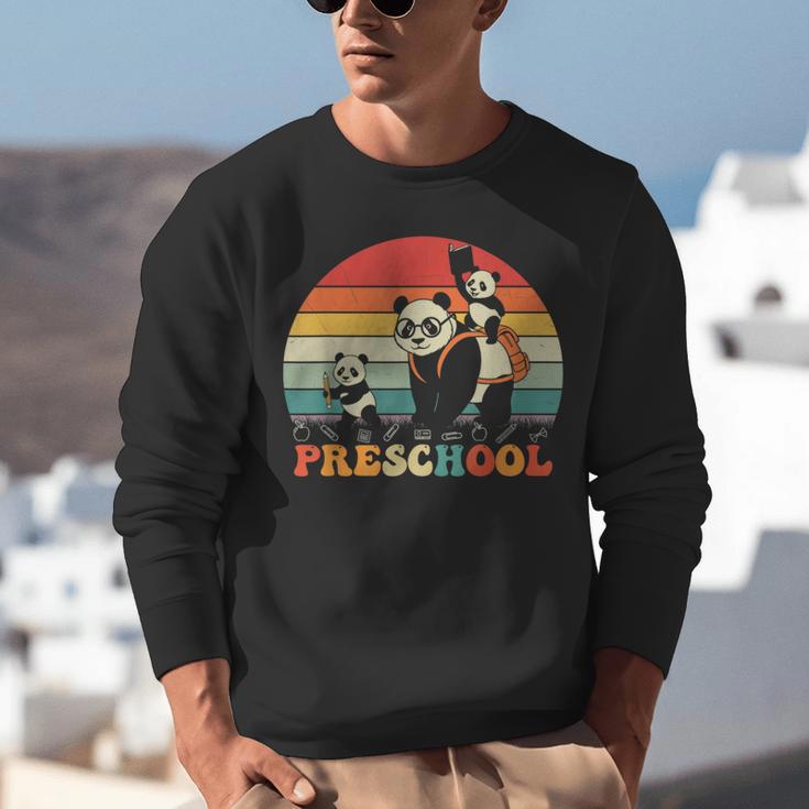 Preschool Panda Back To School Teacher Student Unisex Sweatshirt, funny gift Preschool Panda Back To School Teacher Student Unisex Sweatshirt, funny gift