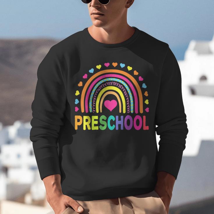 Preschool Rainbow Girls Boys Kids Teacher Back To School Unisex Sweatshirt, funny gift Preschool Rainbow Girls Boys Kids Teacher Back To School Unisex Sweatshirt, funny gift