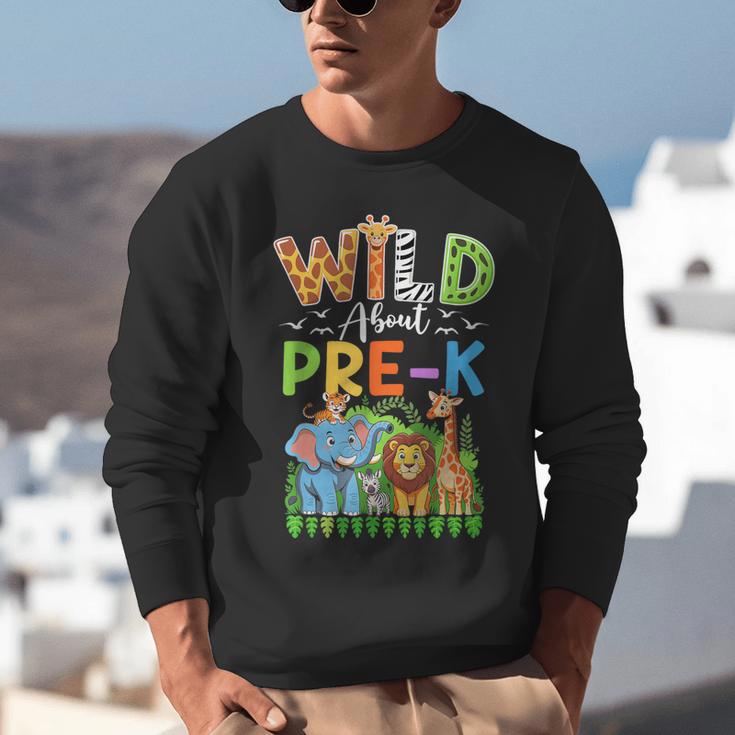Preschool Teacher Kids Back To School Wild About Pre-K Unisex Sweatshirt, funny gift Preschool Teacher Kids Back To School Wild About Pre-K Unisex Sweatshirt, funny gift