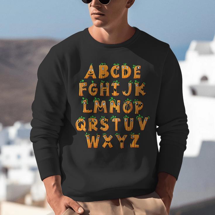 Pumpkin ABC Halloween Alphabet Costume School Teacher Kids Unisex Sweatshirt, funny gift Pumpkin ABC Halloween Alphabet Costume School Teacher Kids Unisex Sweatshirt, funny gift