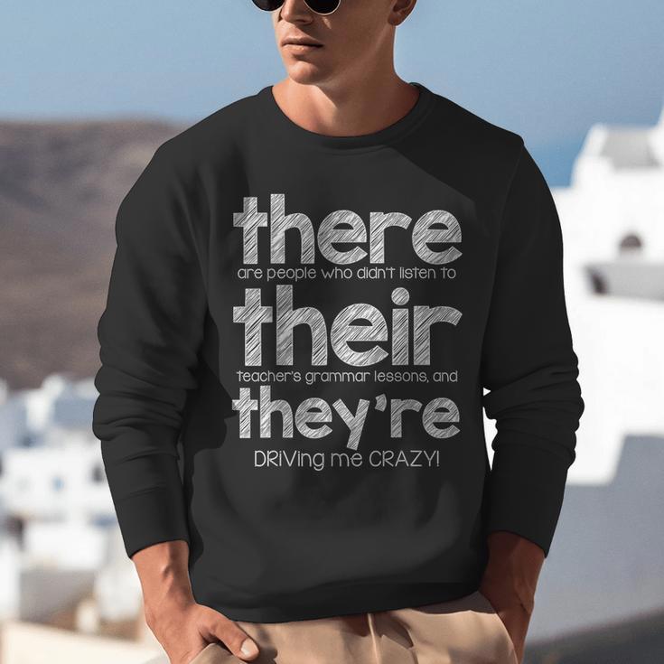 There Their They'Re English Grammar Teacher Humor Unisex Sweatshirt, English Teacher Sweatshirts, funny gift There Their They'Re English Grammar Teacher Humor Unisex Sweatshirt, English Teacher Sweatshirts, funny gift